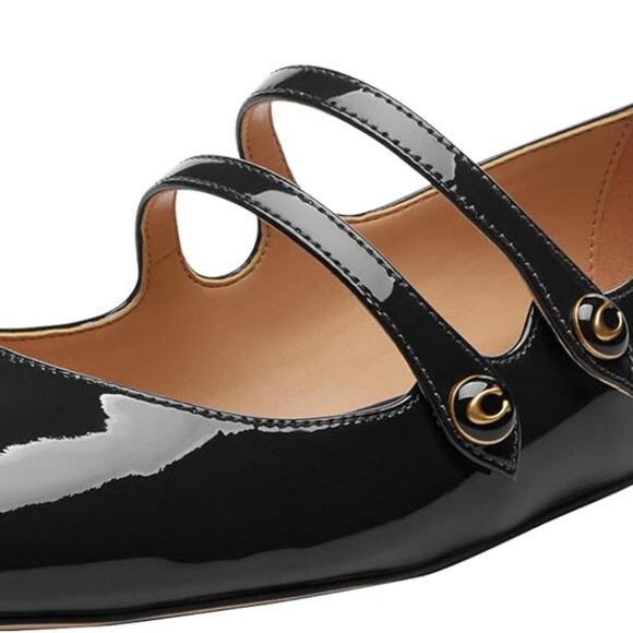 Coach Women's Winley Mary Jane flats Shoes Size 9.5 Anthracite - Picture 4 of 5